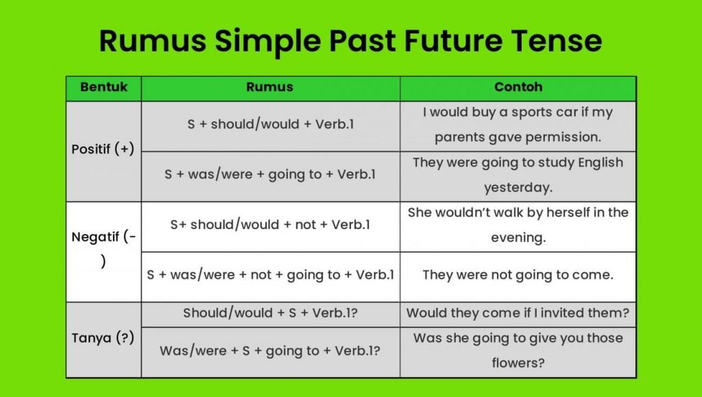 Simple Past Future Tense